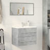 Armario para lavabo aglomerado gris hormigón 60x38.5x48 cm 3