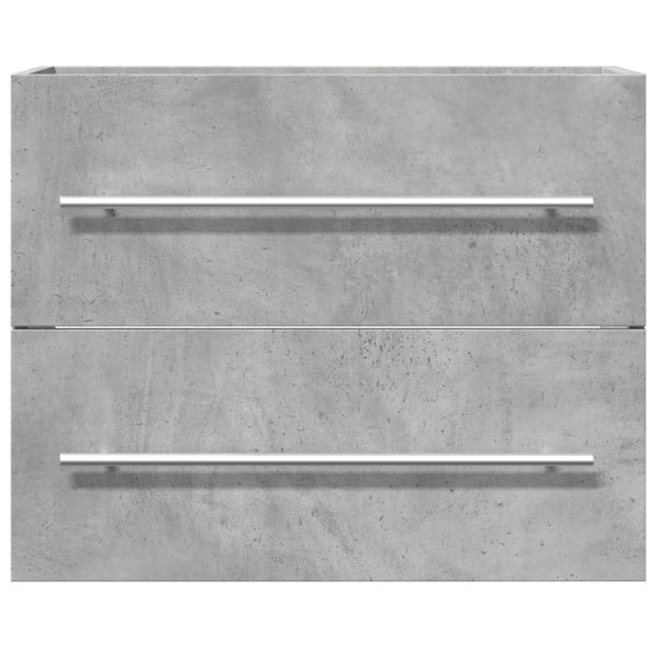Armario para lavabo aglomerado gris hormigón 60x38.5x48 cm M 4