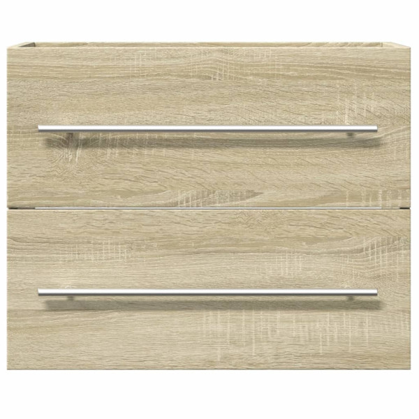 Armario para lavabo aglomerado roble Sonoma 60x38.5x48 cm M 4