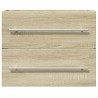 Armario para lavabo aglomerado roble Sonoma 60x38.5x48 cm 4
