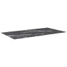 Tablero mesa diseño mármol vidrio templado negro 120x65 cm 8 mm 2