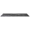 Tablero mesa diseño mármol vidrio templado negro 120x65 cm 8 mm 3