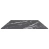 Tablero mesa diseño mármol vidrio templado negro 120x65 cm 8 mm 4