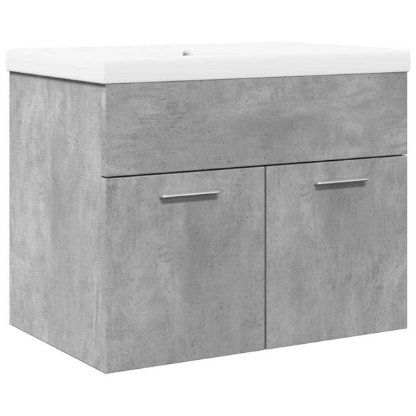 Mueble de baño con lavabo integrado gris hormigón M 2