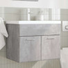 Mueble de baño con lavabo integrado gris hormigón 3