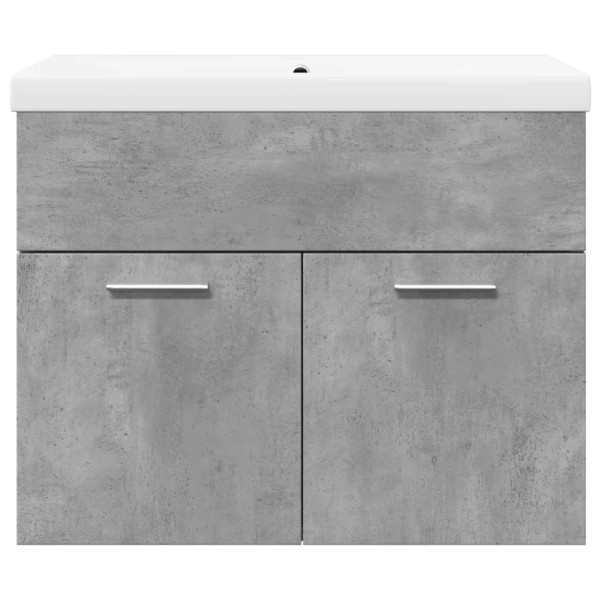 Mueble de baño con lavabo integrado gris hormigón M 4