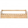 Estructura de sofá cama extraíble madera de pino 90x200 cm 4