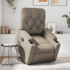 Sillón elevable eléctrico cuero artificial capuchino 1