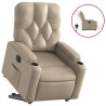 Sillón elevable eléctrico cuero artificial capuchino 2