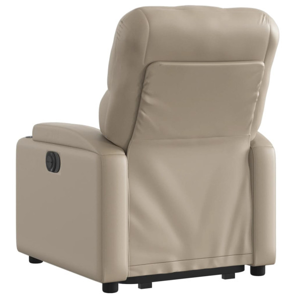Sillón elevable eléctrico cuero artificial capuchino M 4