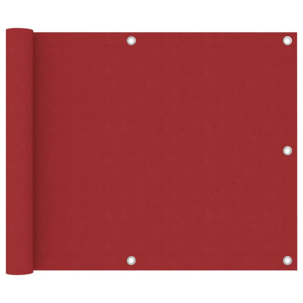 Toldo para balcón tela oxford rojo 75x400 cm D