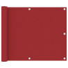 Toldo para balcón tela oxford rojo 75x400 cm 1