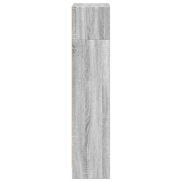 Estantería de madera de ingeniería gris Sonoma 40x24x109 cm M 5