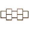 Estantería de pared madera ingeniería roble ahumado 159x18x65cm 4