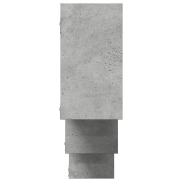 Estantería de pared madera ingeniería gris hormigón 159x18x66cm M 5