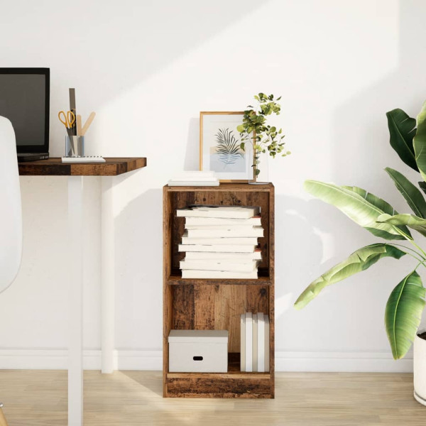 Estantería madera de ingeniería color envejecido 40x24x76 cm M 3