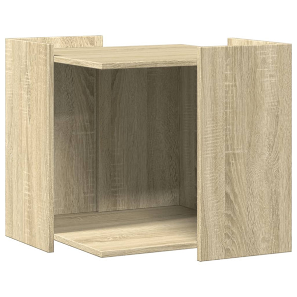 Mueble arenero para gatos madera roble Sonoma 53x53x51 cm M 2