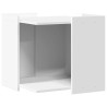 Mueble arenero para gatos madera ingeniería blanco 53x53x51 cm 2