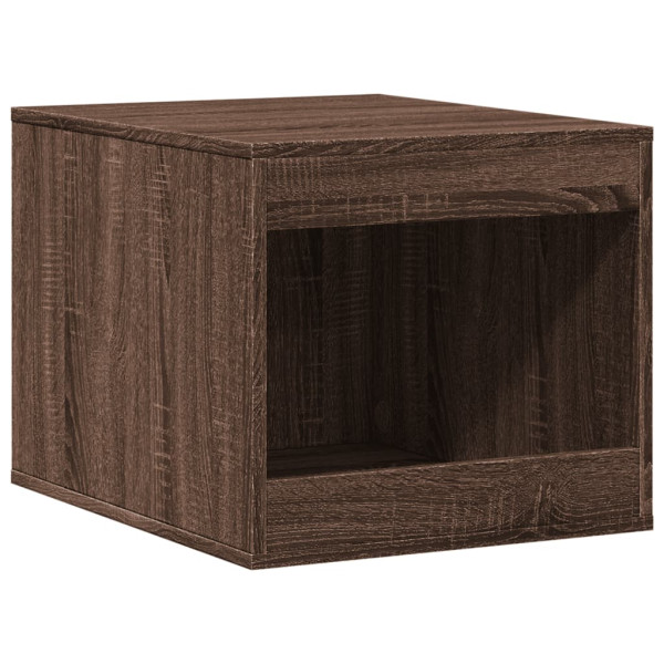 Mueble arenero para gatos madera marrón roble 47x59x42 cm M 2
