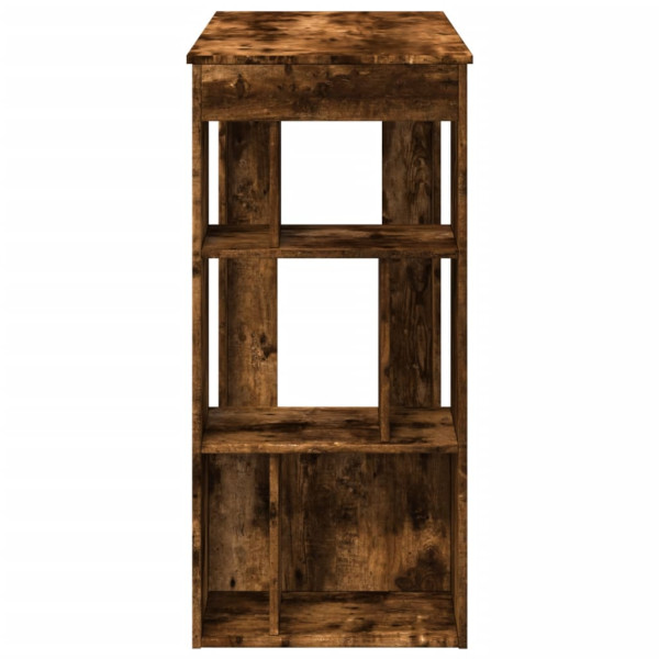 Mesa de bar c/ prateleiras derivados de madeira carvalho fumado M 5