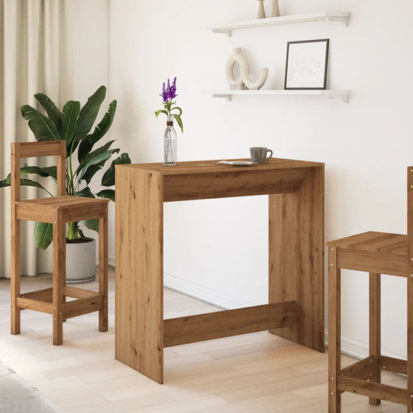 Mesa alta bar madera ingeniería roble artisian 102x50x103.5 cm M 3