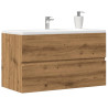 Mueble de lavabo madera ingeniería roble artisian 90x38.5x45 cm 1