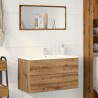 Mueble de lavabo madera ingeniería roble artisian 90x38.5x45 cm 3