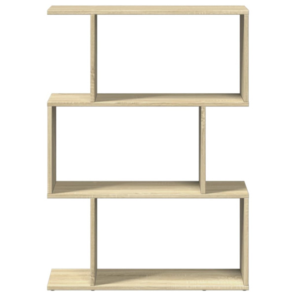 Librería divisora 3 niveles madera roble Sonoma 70x24x97 cm M 5