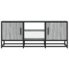 Mueble TV metal y madera ingeniería gris Sonoma 100x35x41 cm 4