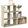 Librería divisora 3 niveles madera Sonoma 137.5x29x103.5 cm 1