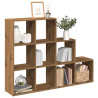 Librería divisora 3 niveles roble artisan 137.5x29x103.5 cm 1