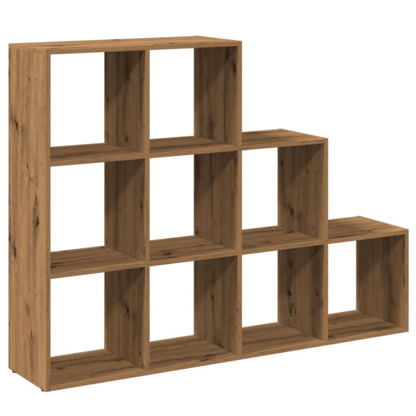 Librería divisora 3 niveles roble artisan 137.5x29x103.5 cm M 2