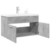 Mueble de baño con lavabo integrado gris hormigón 1