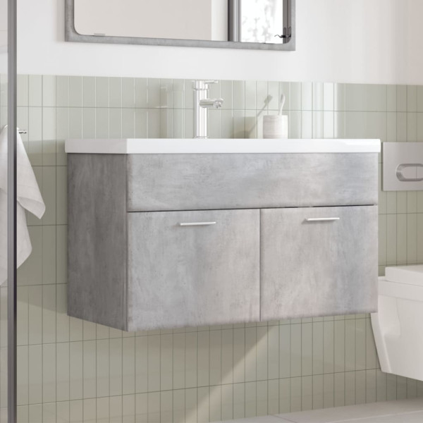Mueble de baño con lavabo integrado gris hormigón M 3