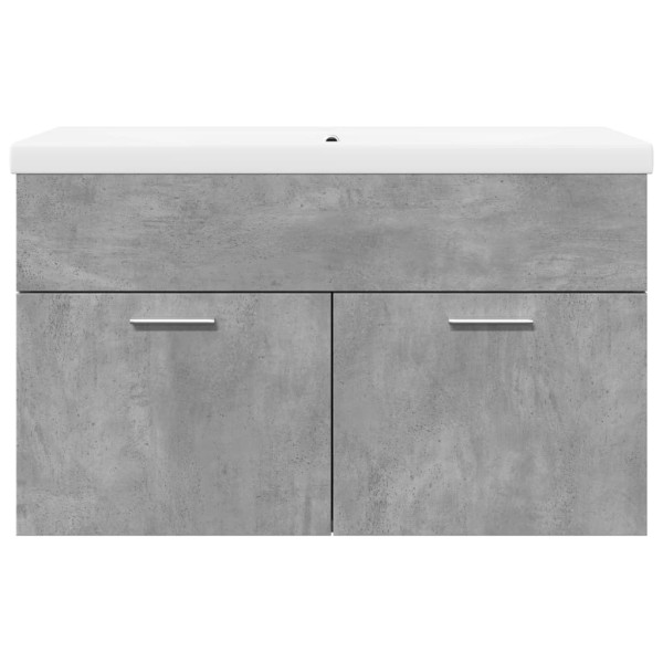 Mueble de baño con lavabo integrado gris hormigón M 4