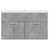 Mueble de baño con lavabo integrado gris hormigón 4