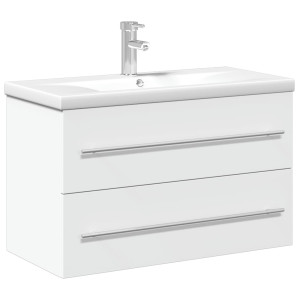 Mueble de baño con lavabo integrado blanco H