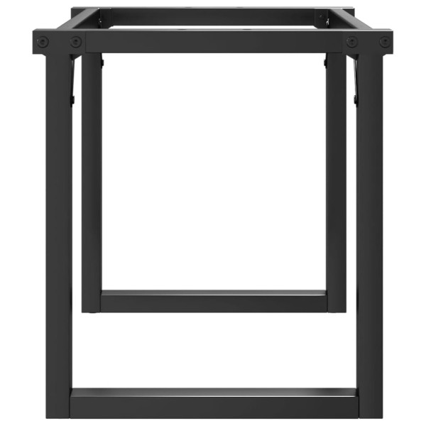 Patas de mesa de centro estructura O hierro fundido 70x30x43 cm M 5