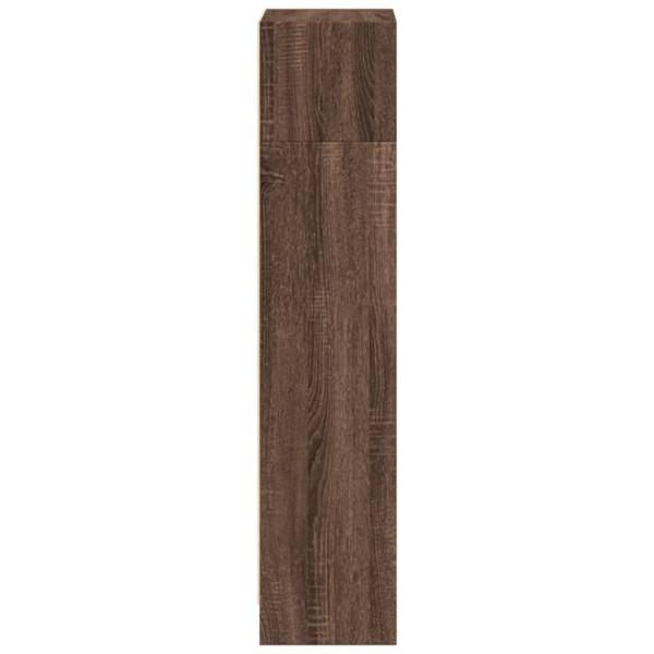 Estantería de madera de ingeniería marrón roble 40x24x109 cm M 5