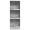Estante 40x24x109 cm derivados de madeira cinzento cimento 4