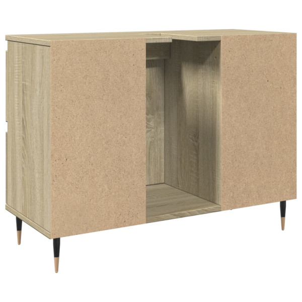 Mueble de baño madera de ingeniería roble Sonoma 80x33x60 cm M 5