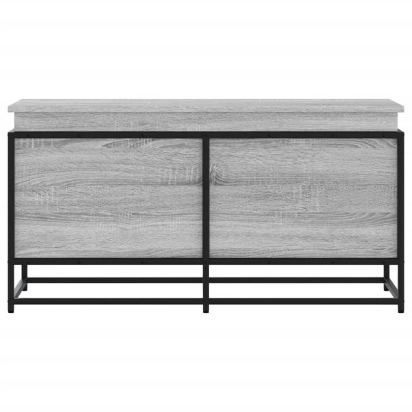 Caja de almacenaje con tapa madera gris Sonoma 100x40x51.5 cm M 4
