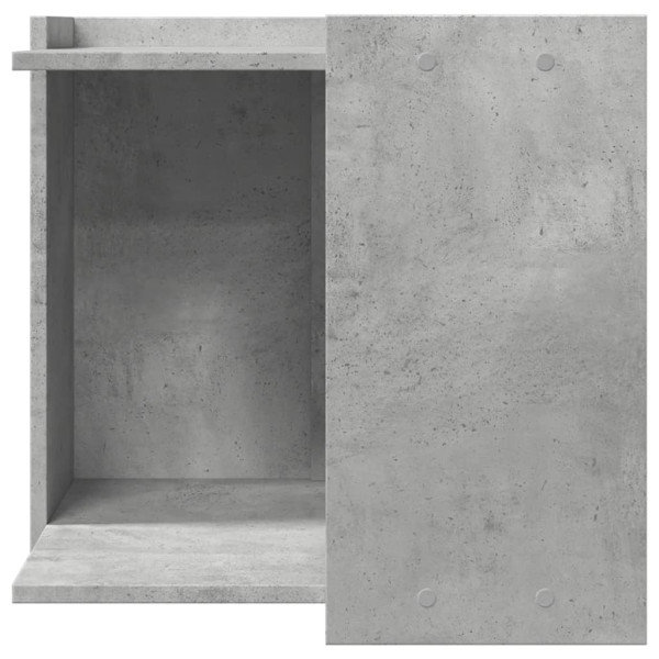 Mueble arenero de gatos madera gris hormigón 53x53x51 cm M 4