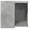 Mueble arenero de gatos madera gris hormigón 53x53x51 cm 5