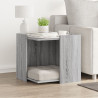Mueble arenero para gatos madera gris Sonoma 53x53x51 cm 3