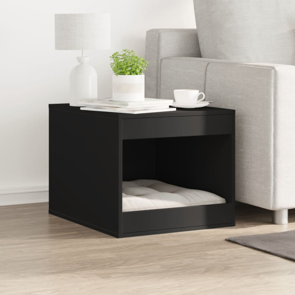 Mueble arenero para gatos madera ingeniería negro 47x59x42 cm M 3