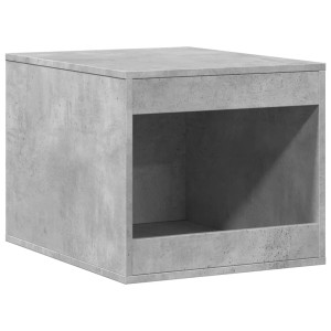 Mueble arenero de gatos madera gris hormigón 47x59x42 cm H