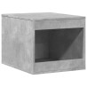 Mueble arenero de gatos madera gris hormigón 47x59x42 cm 2