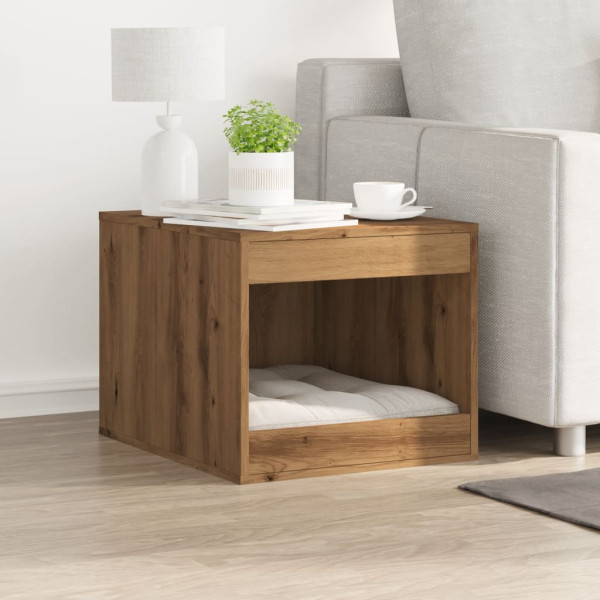 Mueble arenero para gatos madera roble artisian 47x59x42 cm M 3