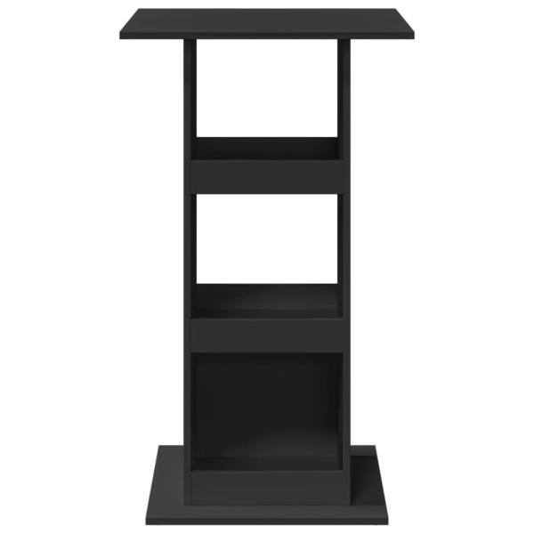 Mesa de bar c/ arrumação 60x60x102 cm derivados madeira preto M 4